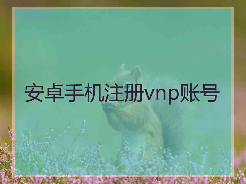 安卓手机注册vnp账号