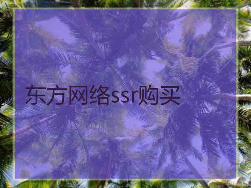 东方网络ssr购买