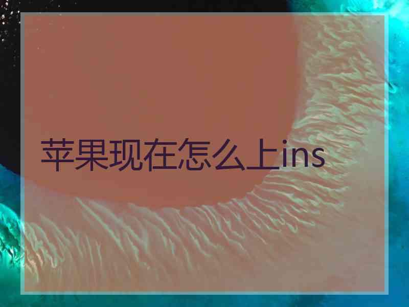 苹果现在怎么上ins